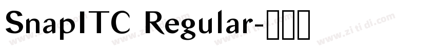 SnapITC Regular字体转换 SnapITC Regular字体转换